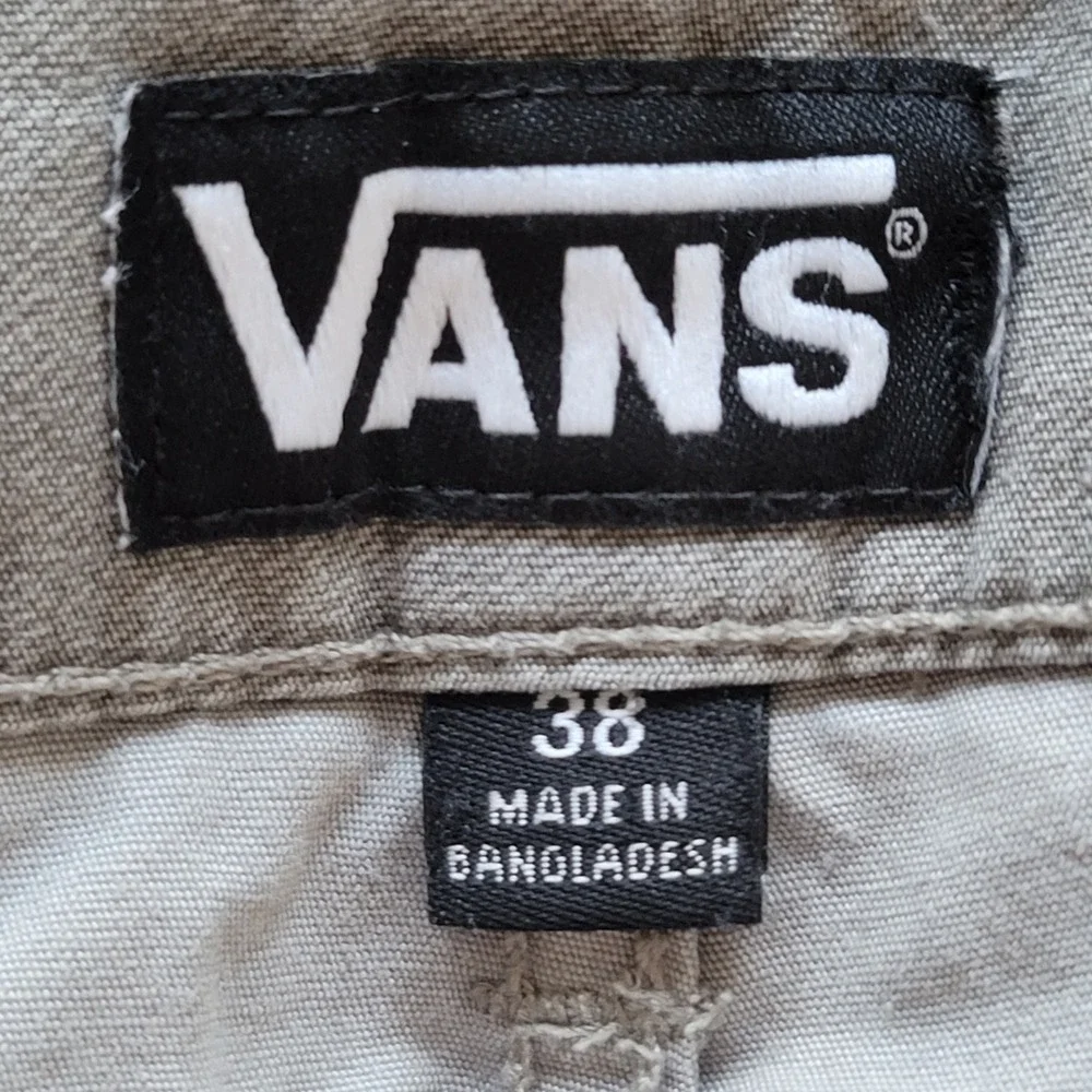Vans Chino Shorts Mens 38 Grey Cotton Twill‎ Classic Skater Casual Outdoor Surf